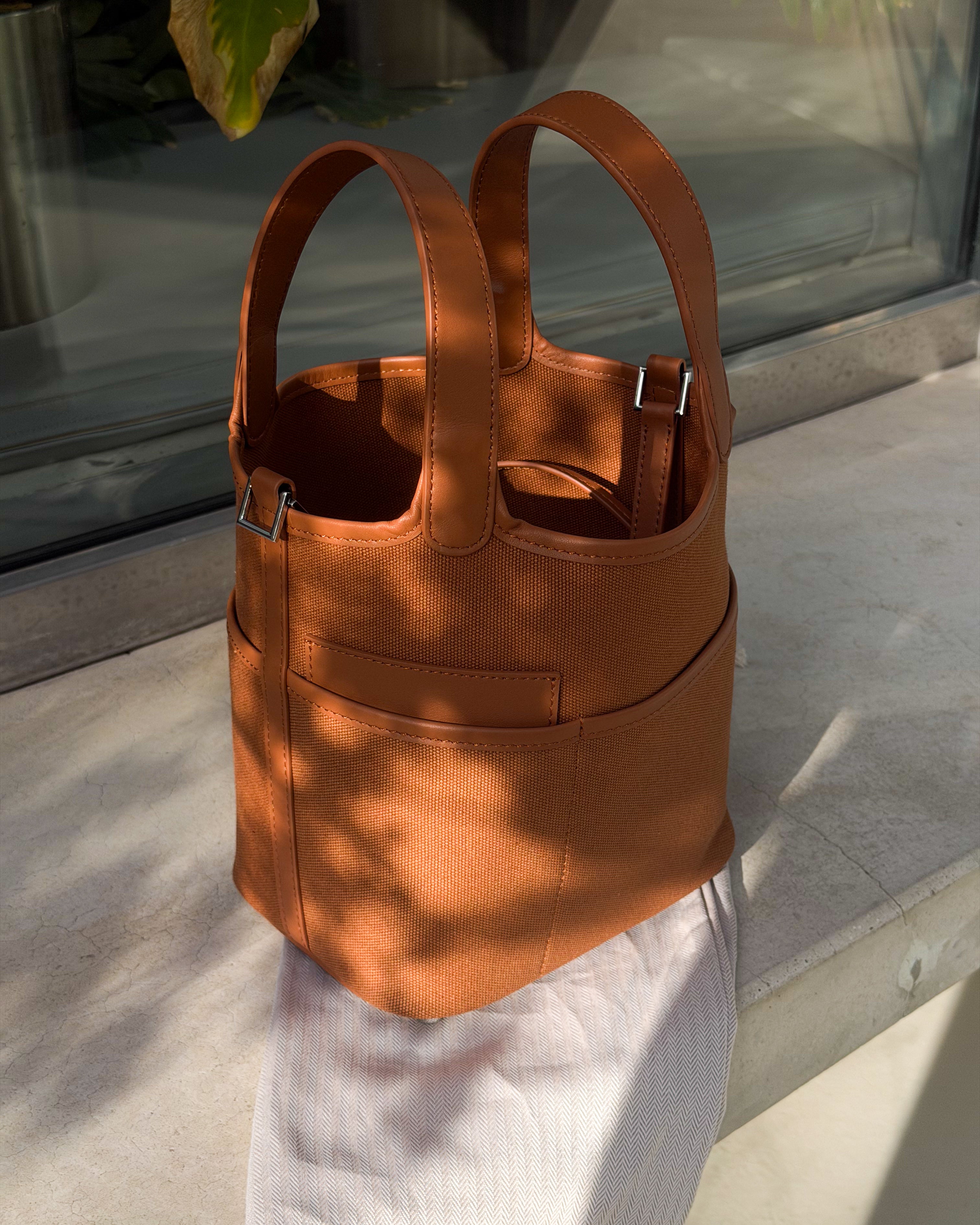 Camel Canvas Petite Bag