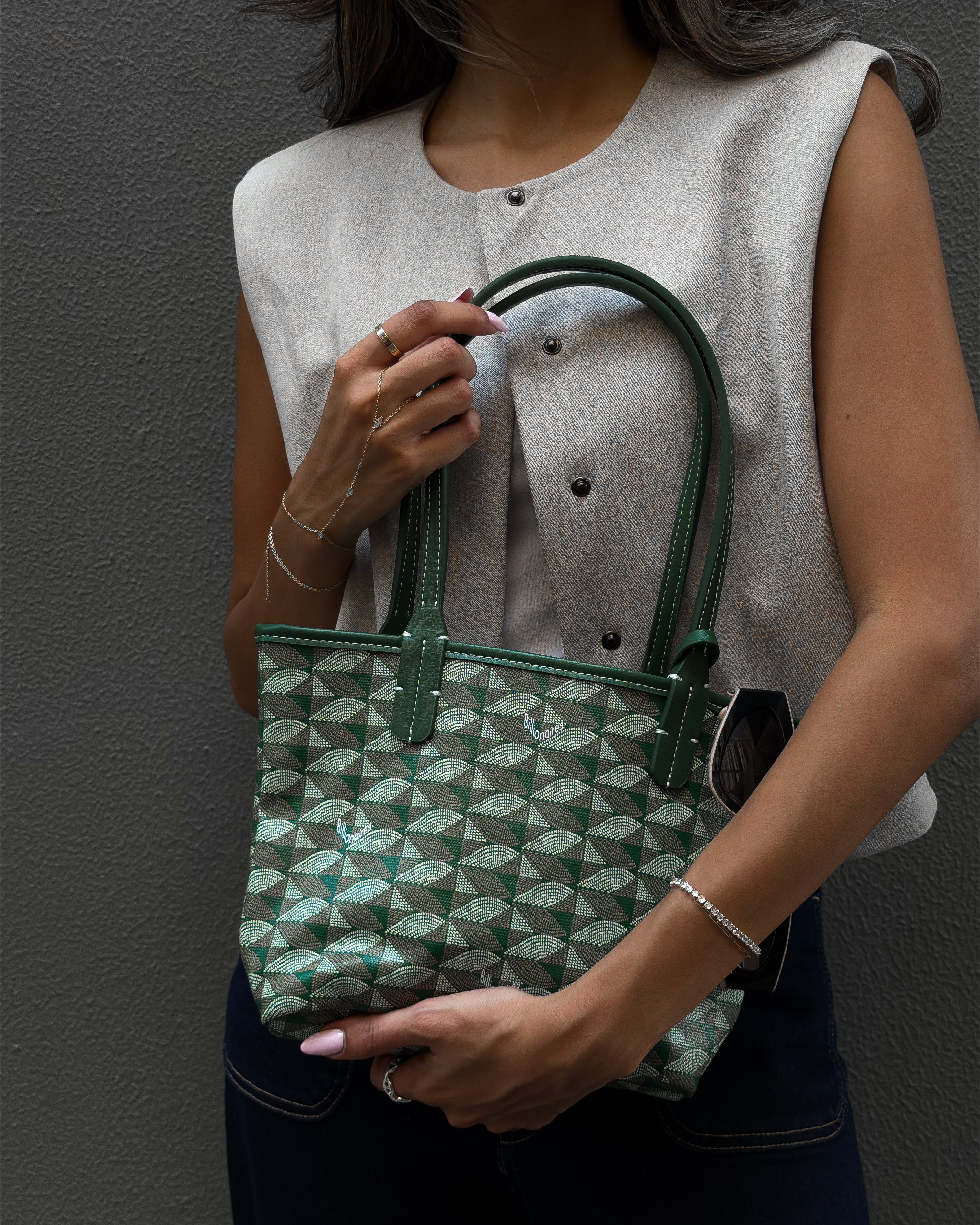 Small Green Tote Bag