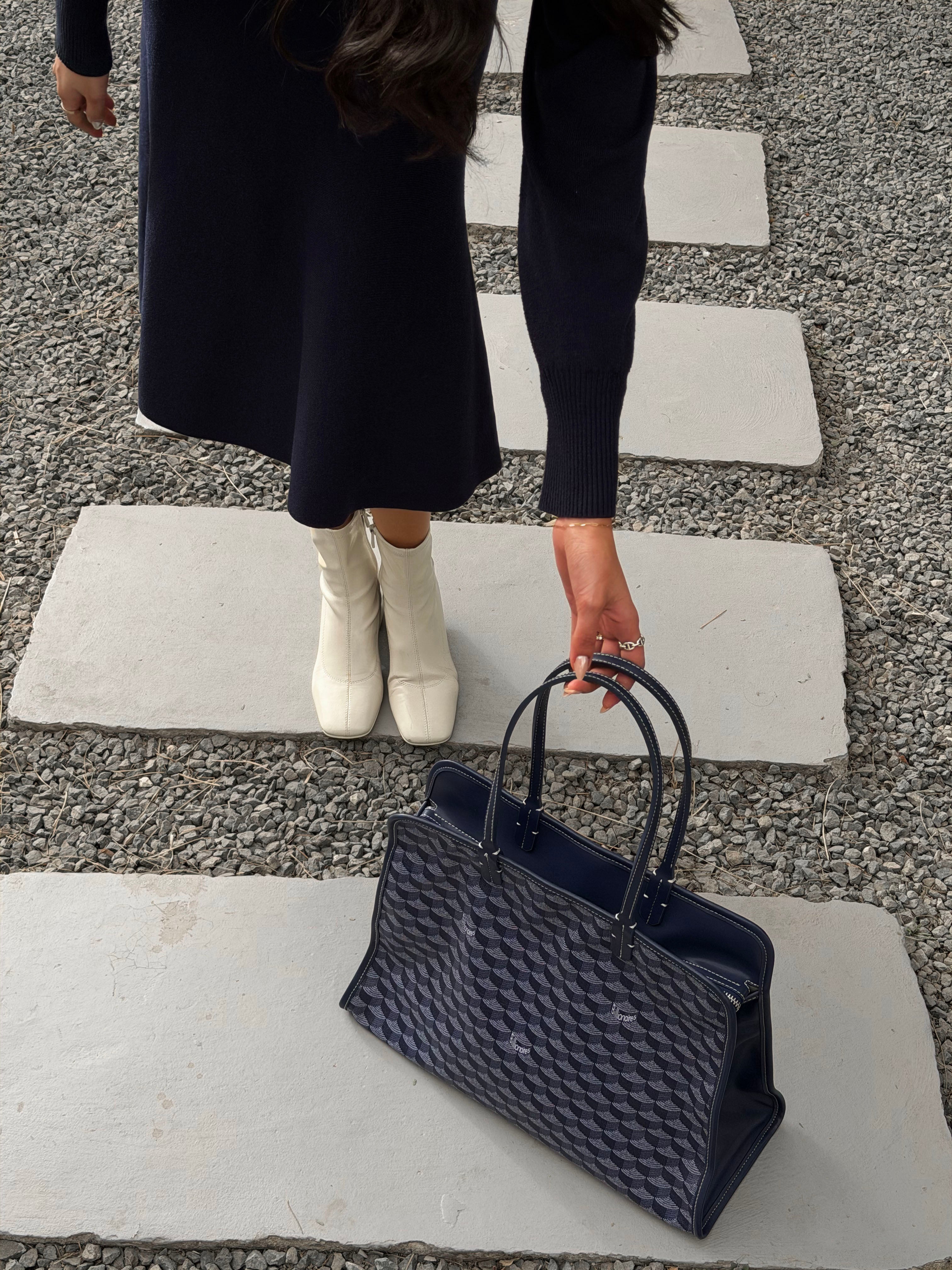 Iconic Dark Blue Tote