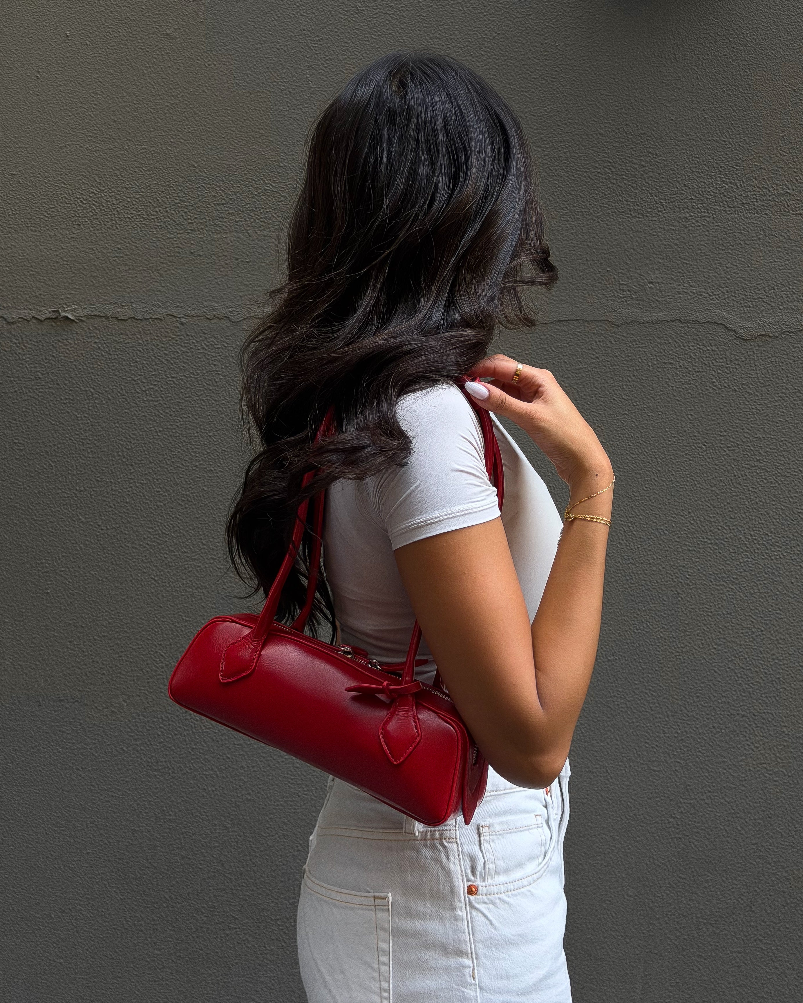 The Muse Red Shoulder Bag