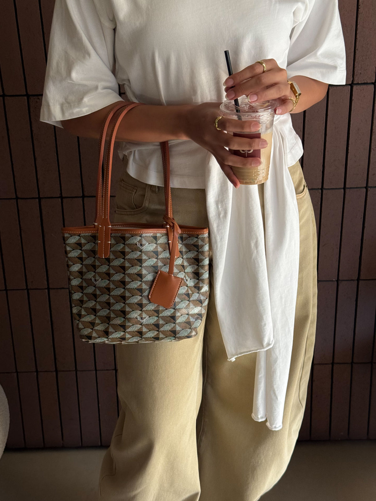 Small Brown Tote Bag
