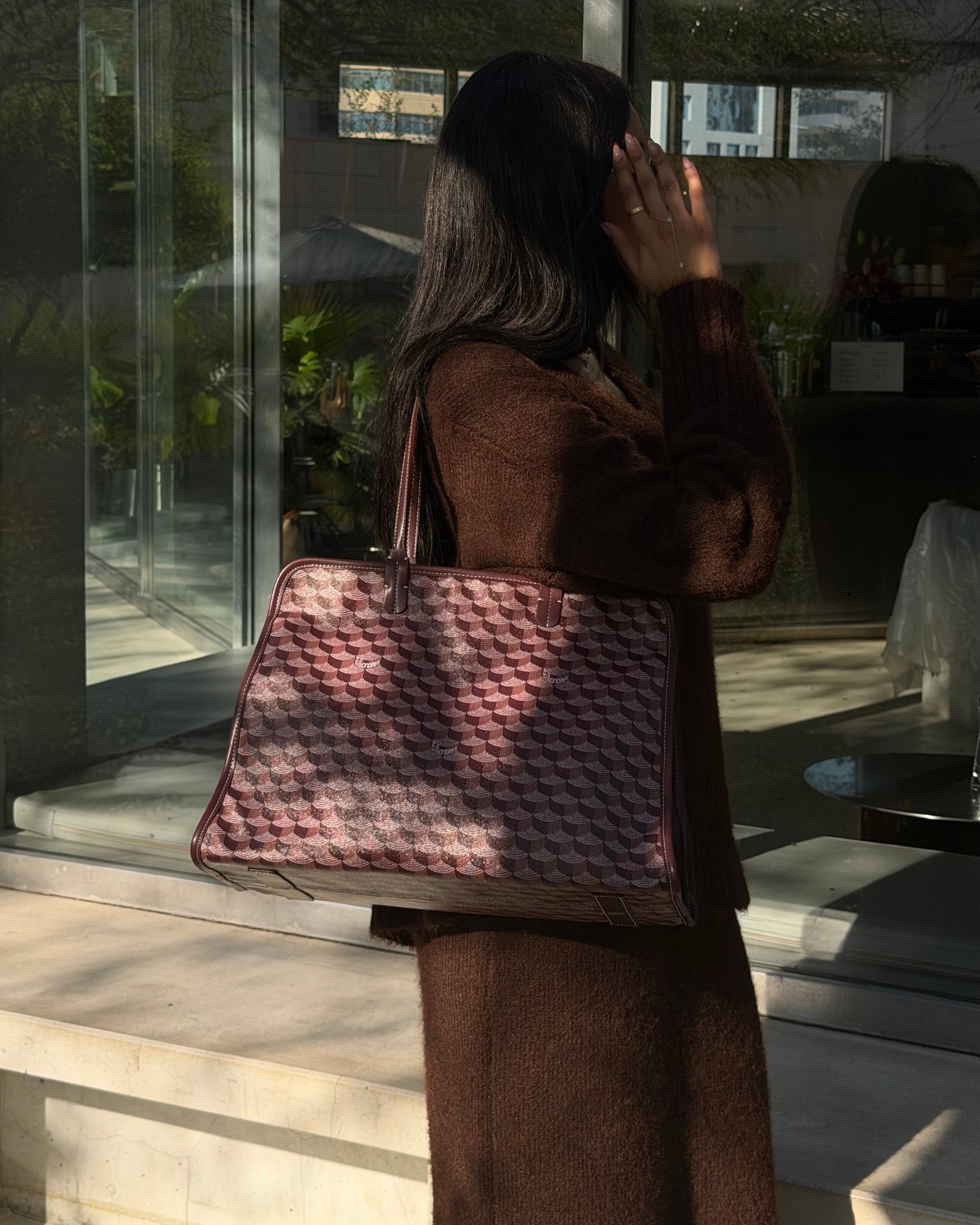 Iconic Dark Burgundy Tote