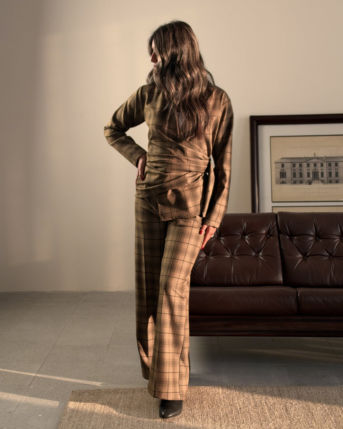 Plaid Wrap Set
