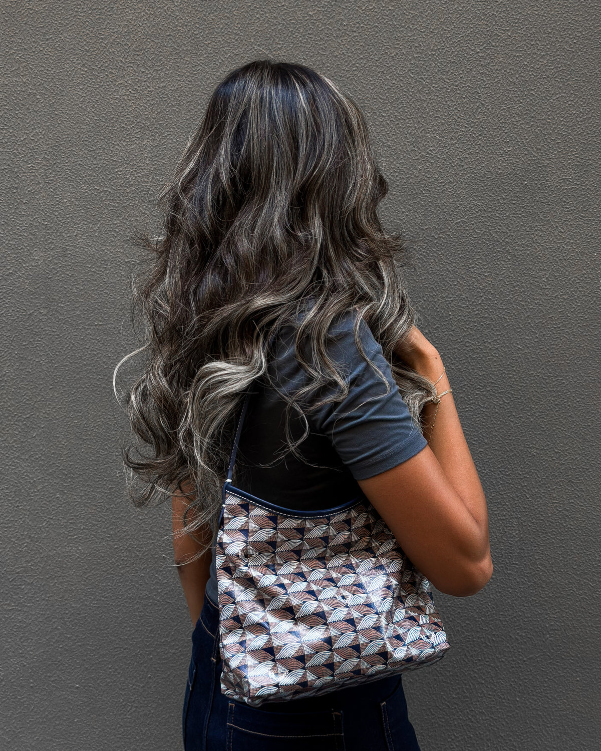 Petit Shoulder Blue Bag