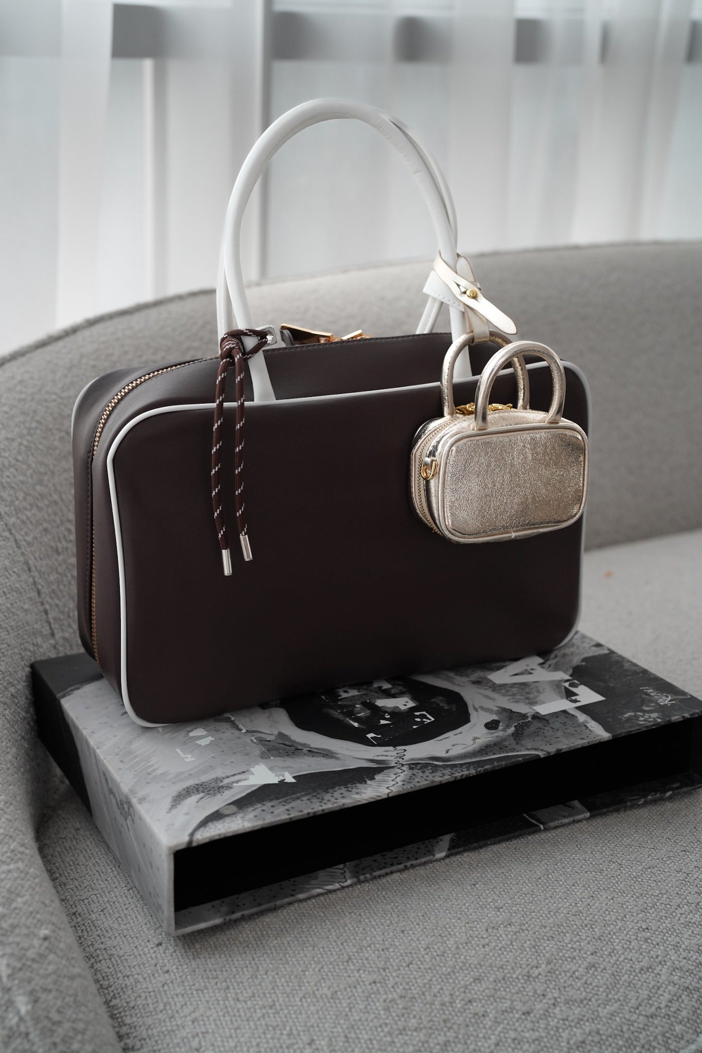 Golden Leather Charm