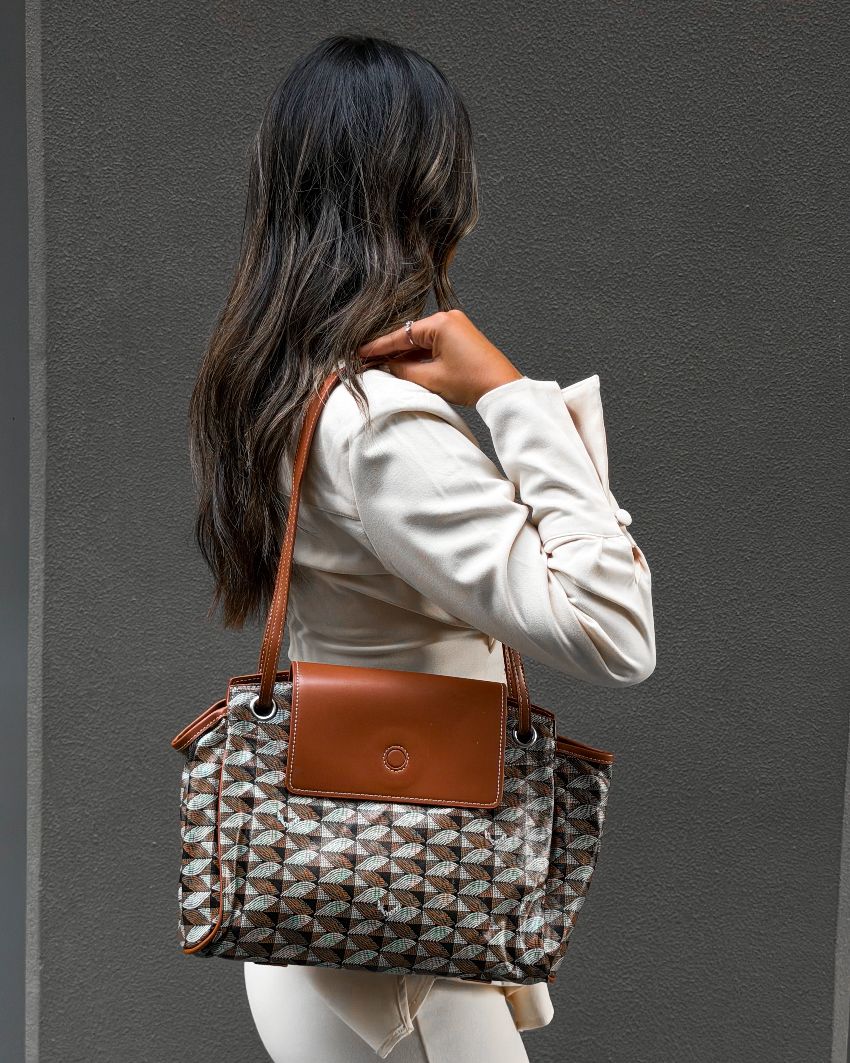 Shoulder Brown Tote Bag
