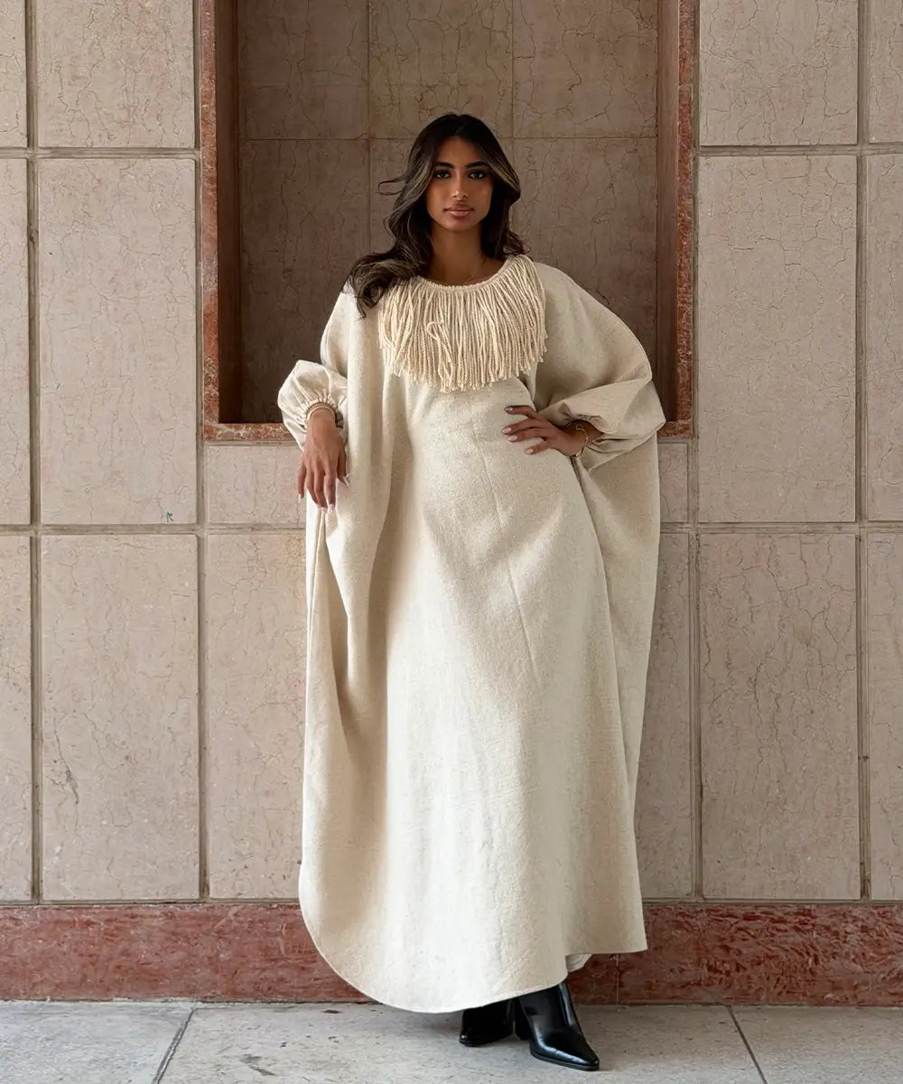 Fringe Sahara Daraa - Creamy