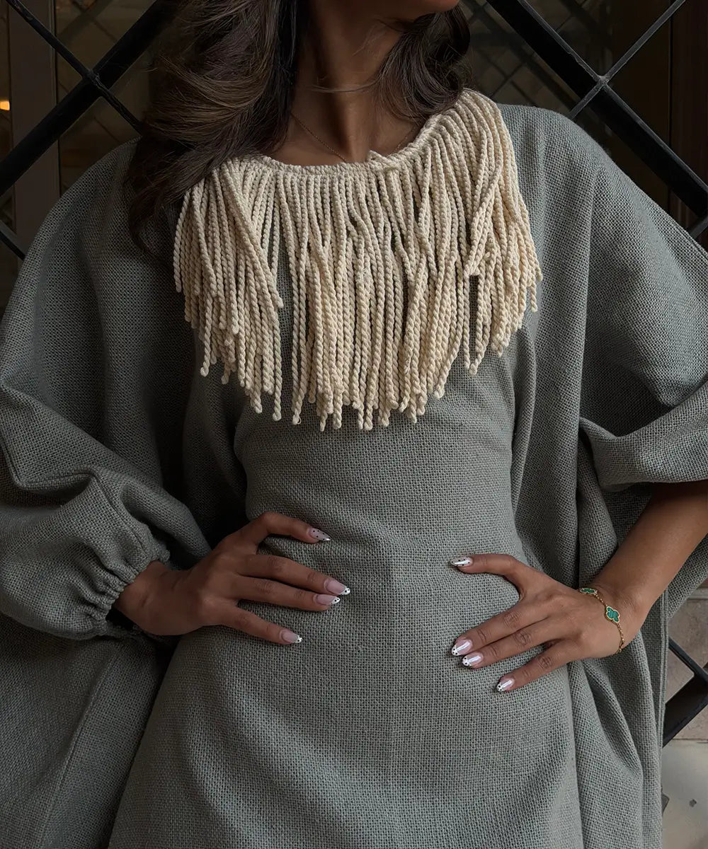 Fringe Sahara Daraa - Sky Blue