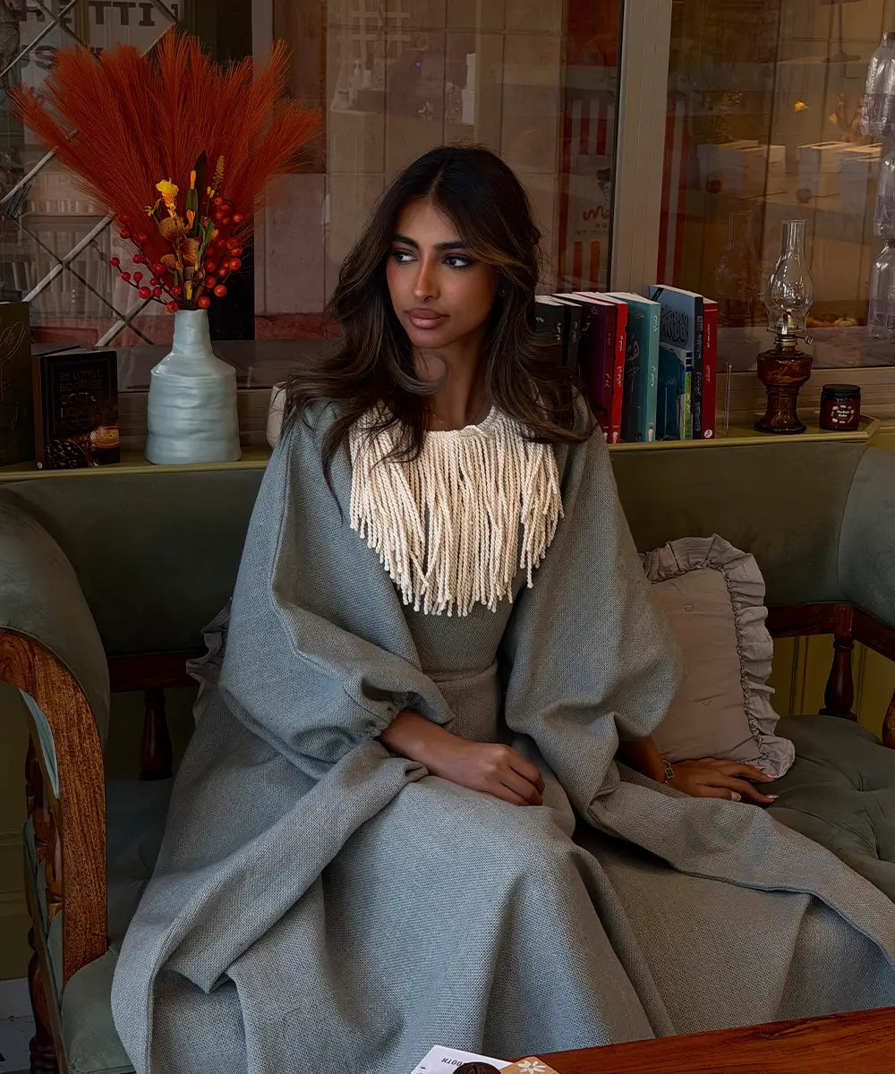 Fringe Sahara Daraa - Sky Blue