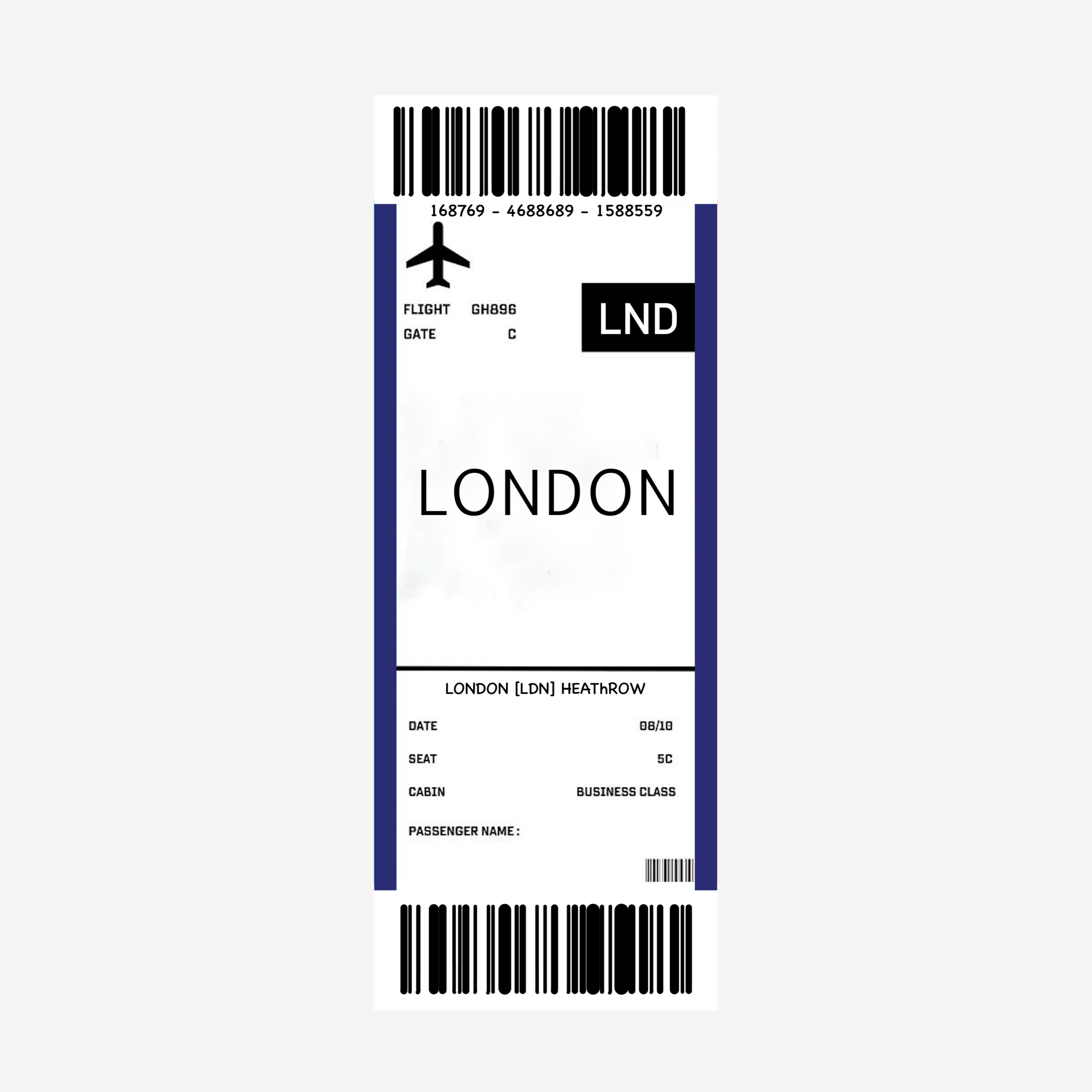 LONDON Boarding Sticker