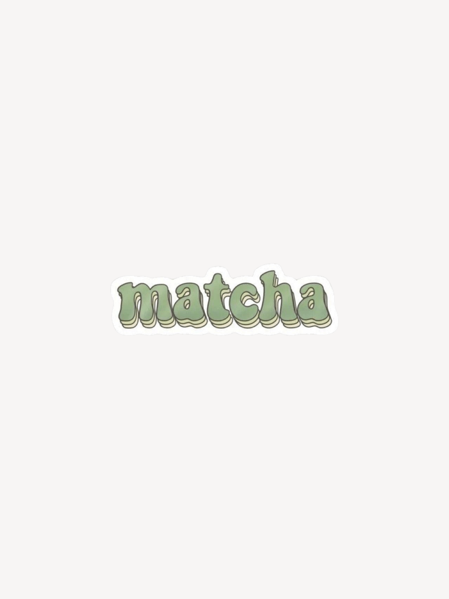 Matcha Sticker