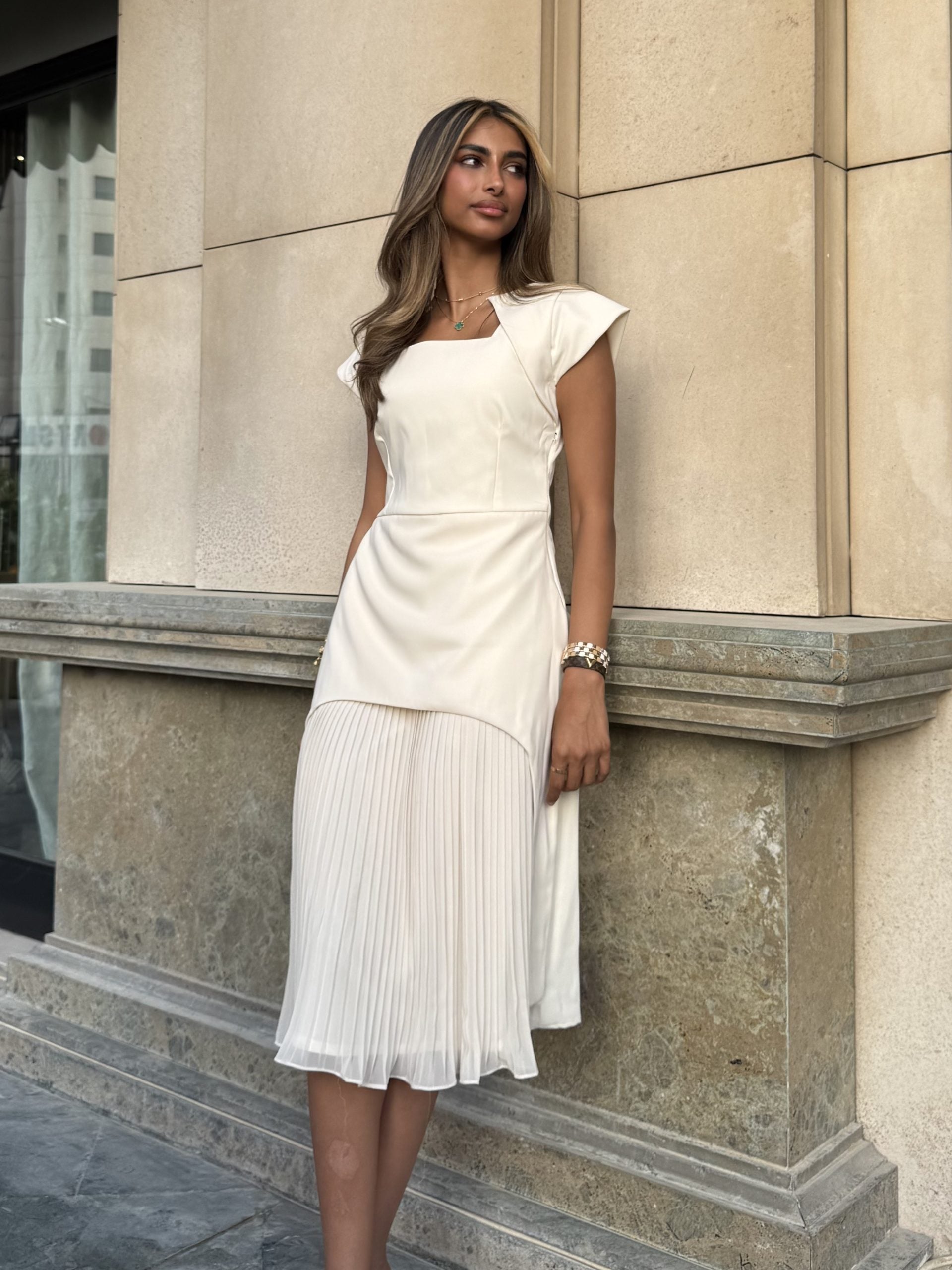 Midi Creamy Dress