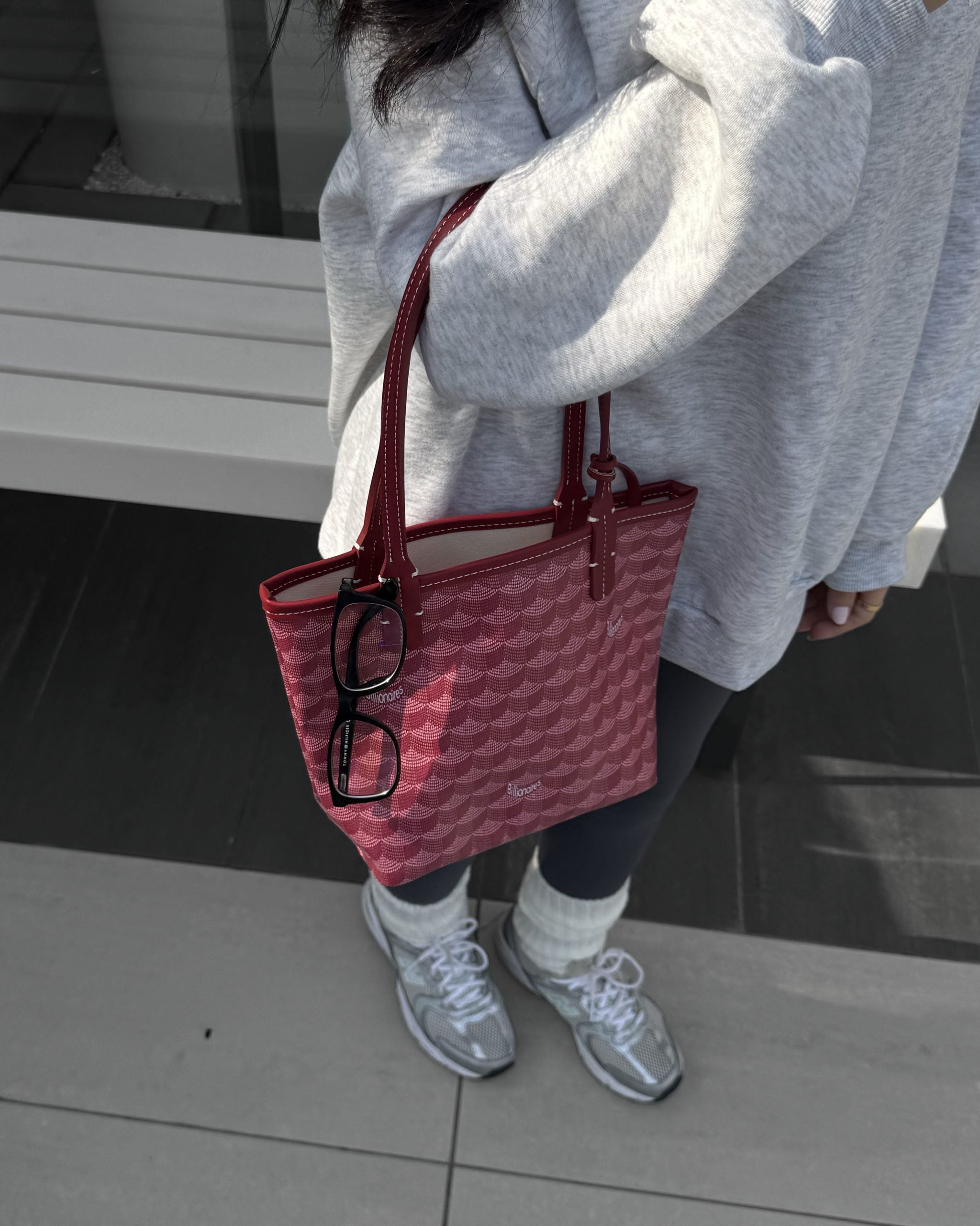 Small Burgundy Tote Bag