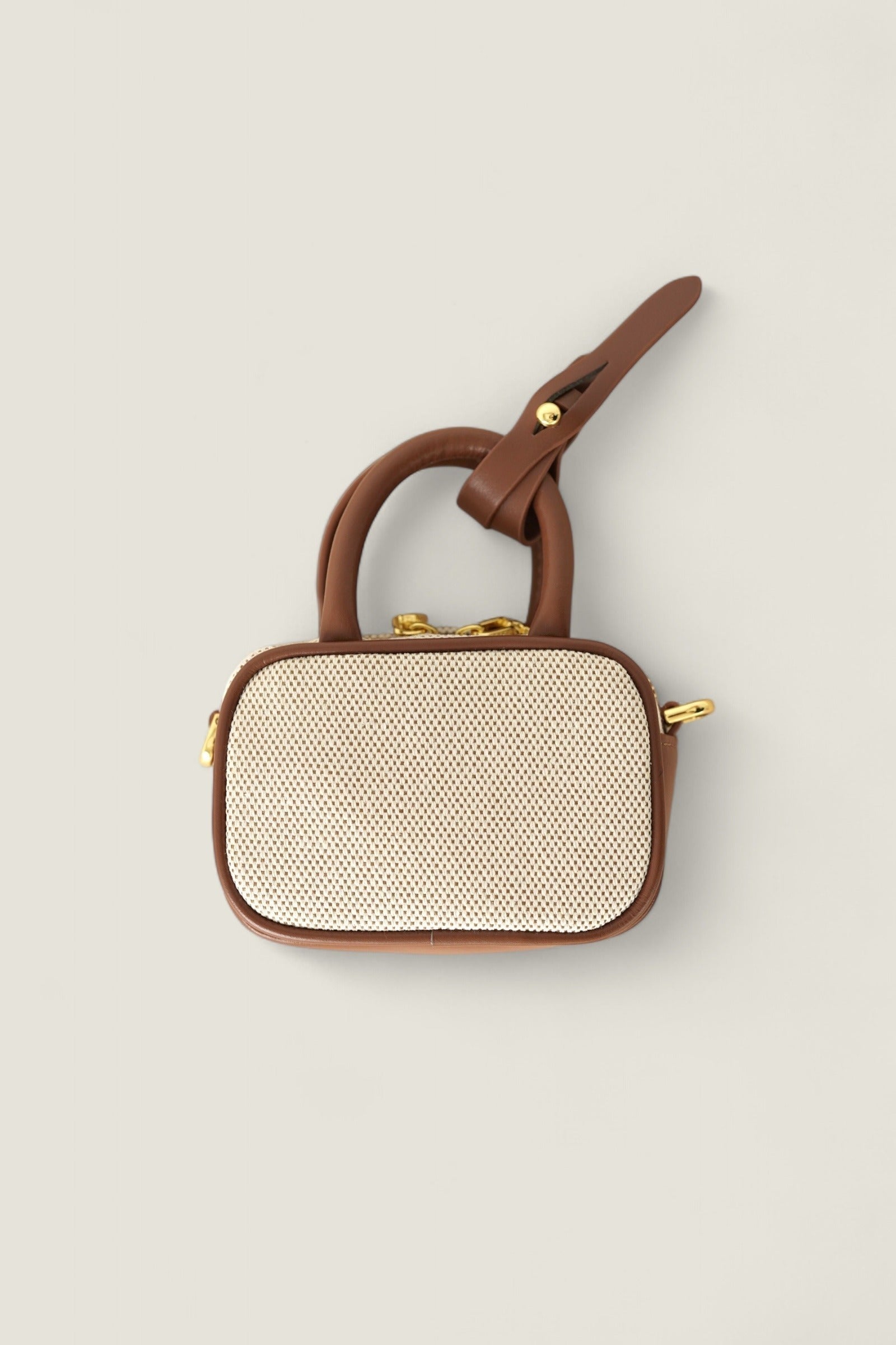 Leather off white Camel Charm