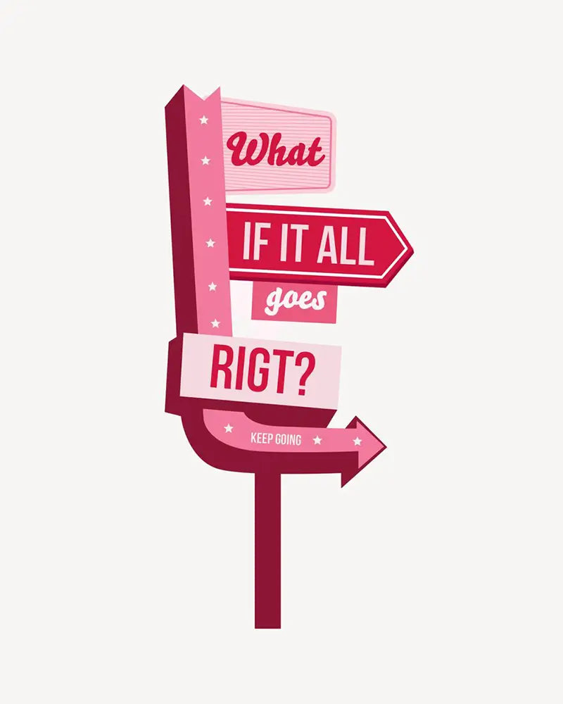 Pink Sign Sticker