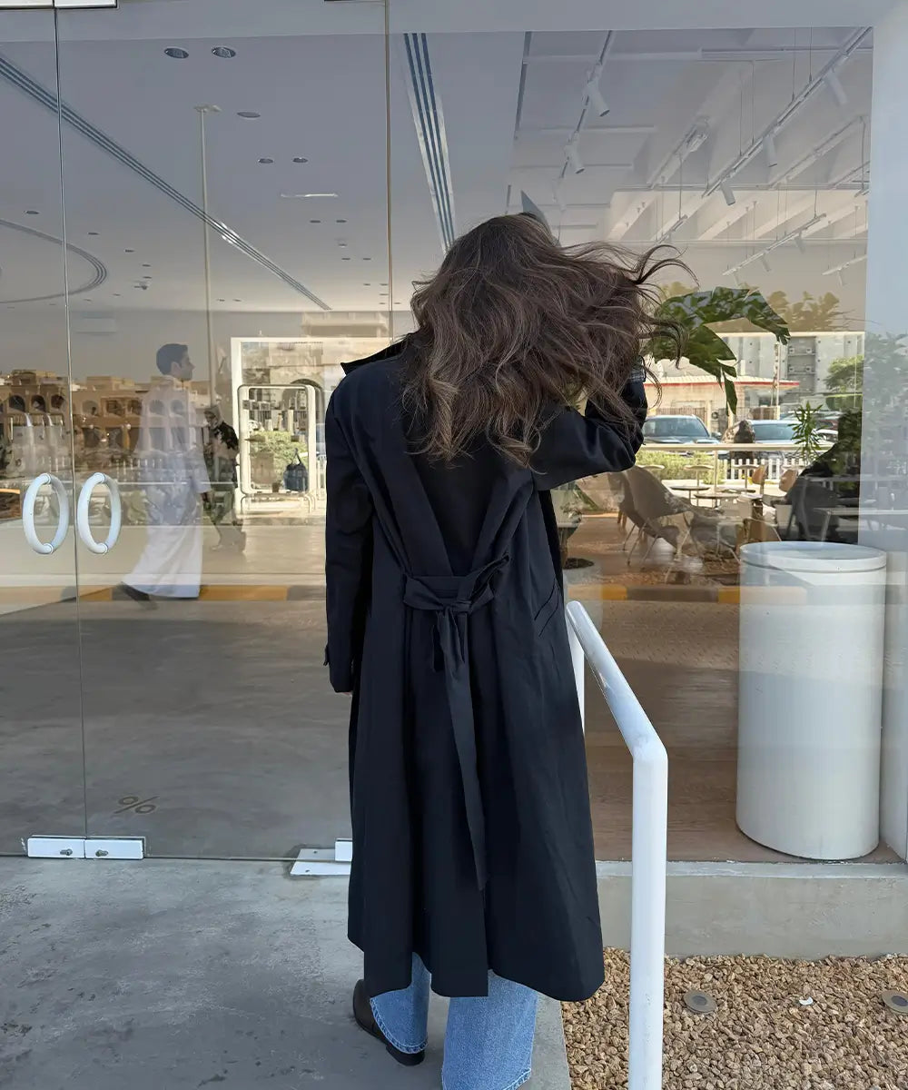 Trench Coat Dark Blue